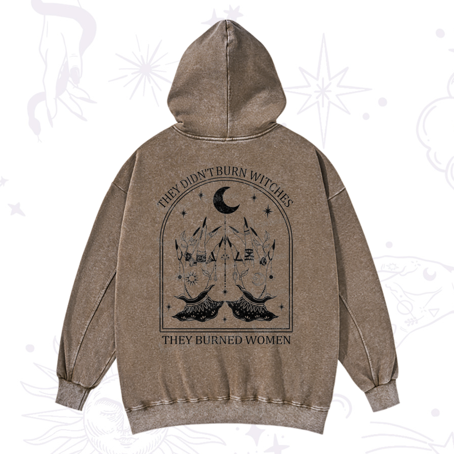 Purplehecate They Didn't Burn Witches Washed Hoodie