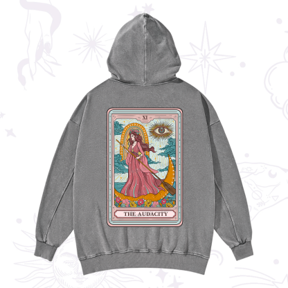 Purplehecate The Audacity Goddess Tarot Washed Hoodie