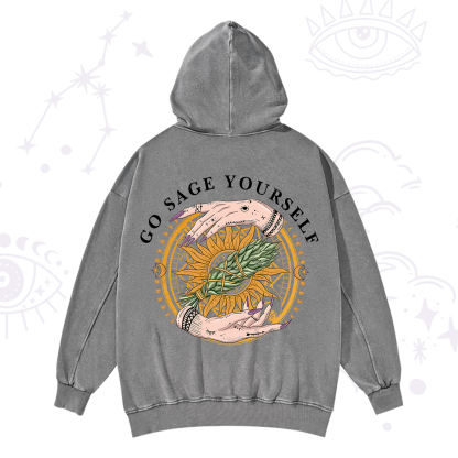 Purplehecate Sage Your Spirit Washed Hoodie