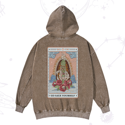 Purplehecate The Go Sage Yourself Tarot Washed Hoodie