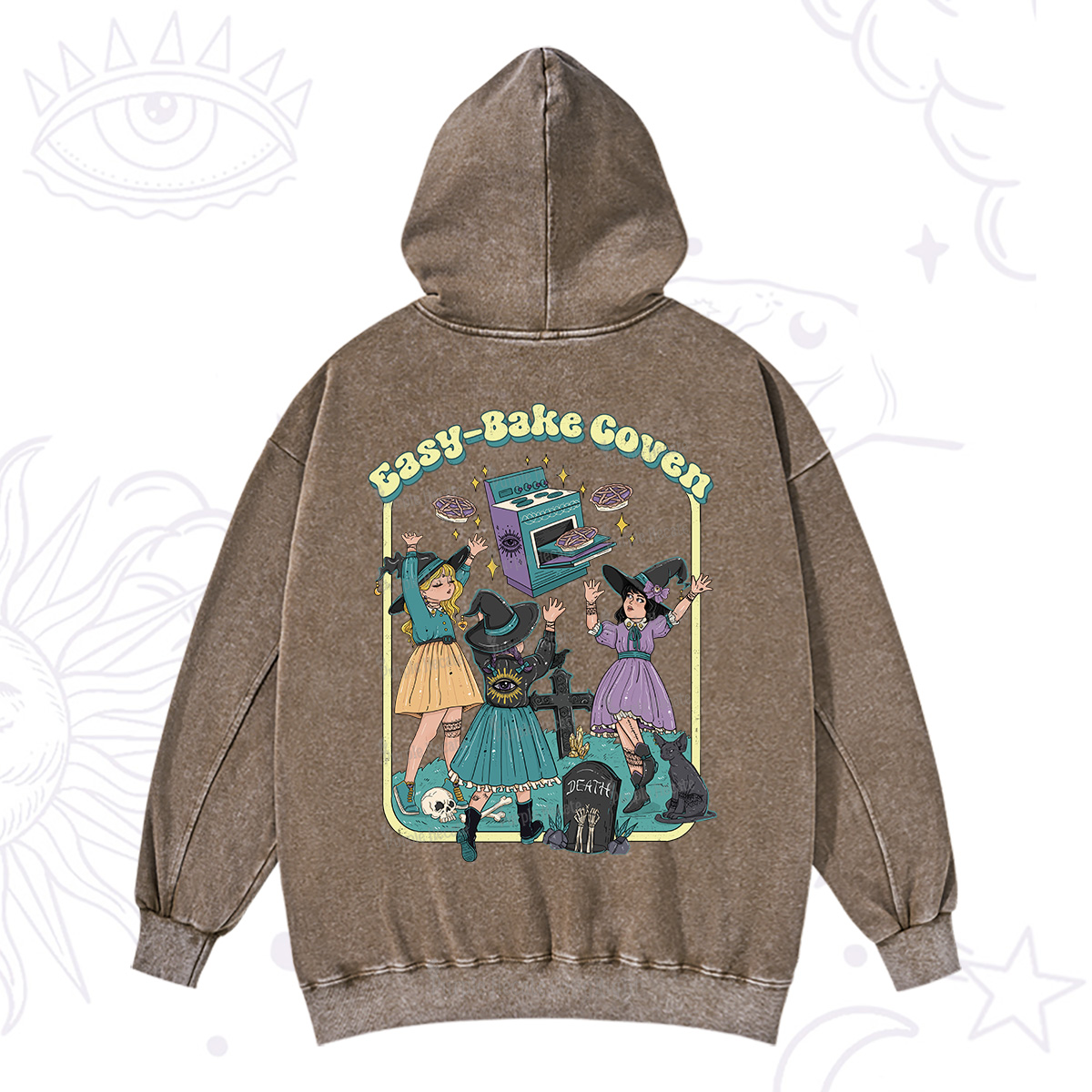 Purplehecate Easy Bake Coven Washed Hoodie