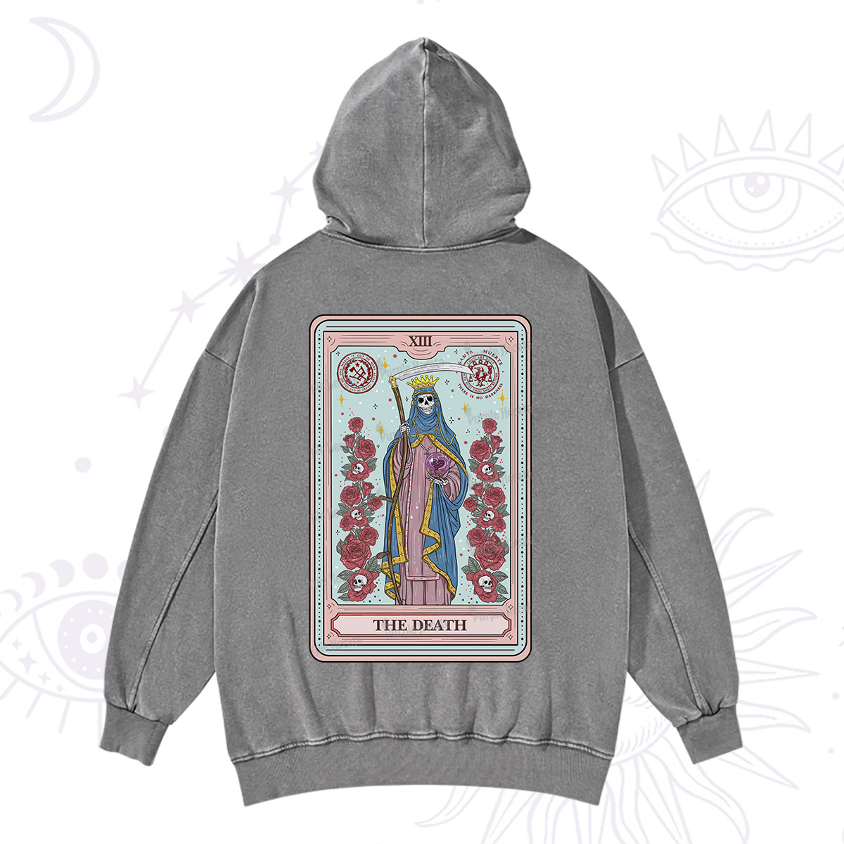 Purplehecate The Death Tarot Washed Hoodie