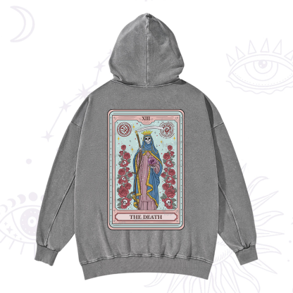 Purplehecate The Death Tarot Washed Hoodie