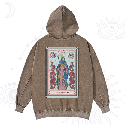 Purplehecate The Death Tarot Washed Hoodie