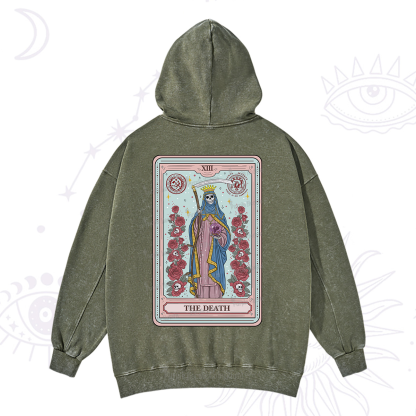 Purplehecate The Death Tarot Washed Hoodie