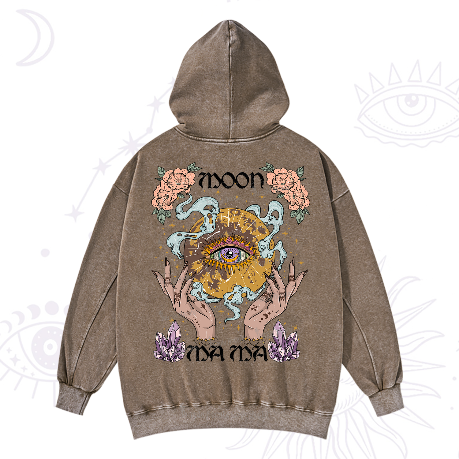 Purplehecate Moon Mama Washed Hoodie