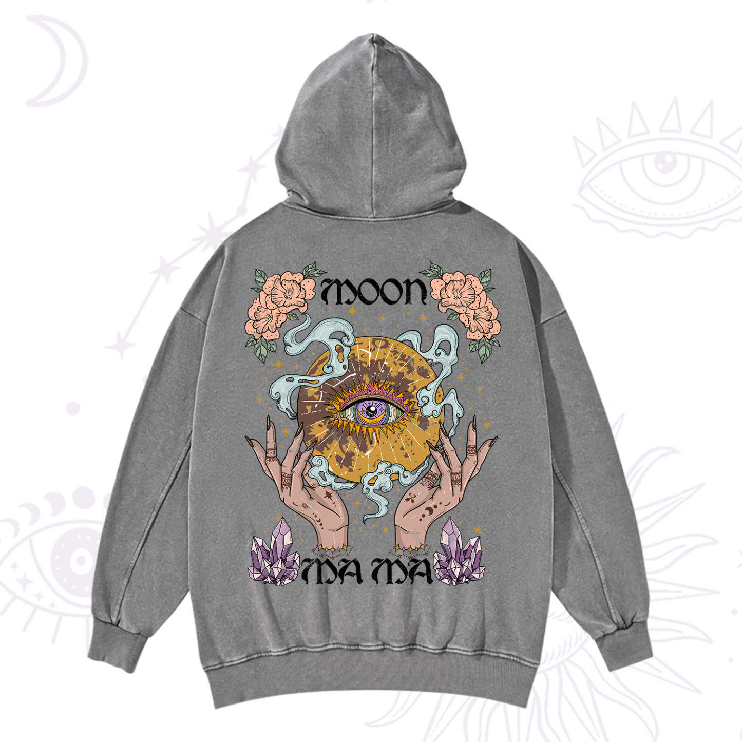 Purplehecate Moon Mama Washed Hoodie