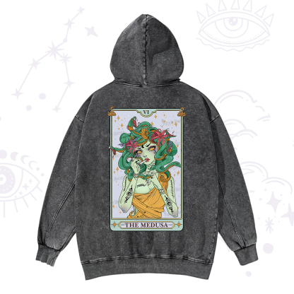 Purplehecate The Medusa Tarot Washed Hoodie