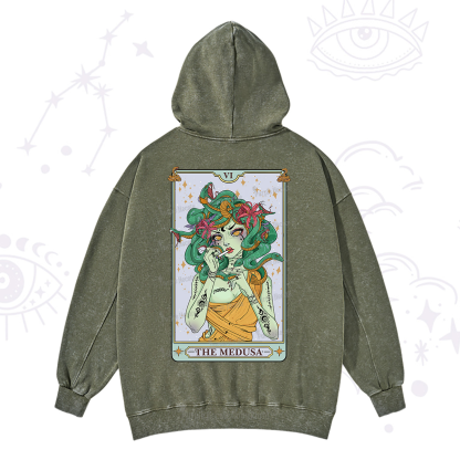 Purplehecate The Medusa Tarot Washed Hoodie
