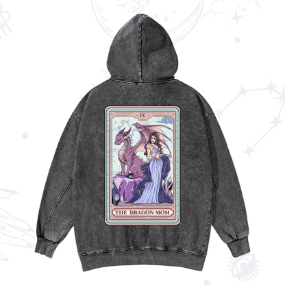 Purplehecate The Dragon Mom Tarot Washed Hoodie