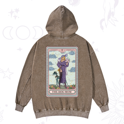 Purplehecate The Dog Mom Tarot Washed Hoodie