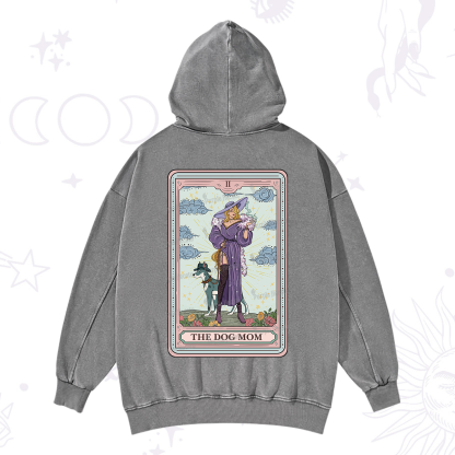 Purplehecate The Dog Mom Tarot Washed Hoodie