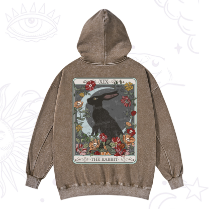 Purplehecate The Rabbitan Tarot Washed Hoodie