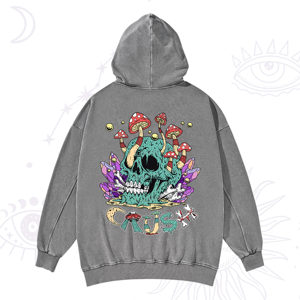 Purplehecate Magic Skeleton Washed Hoodie