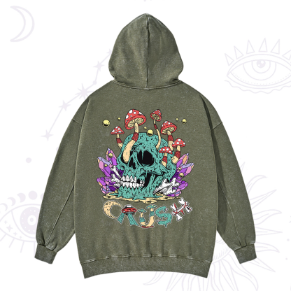 Purplehecate Magic Skeleton Washed Hoodie