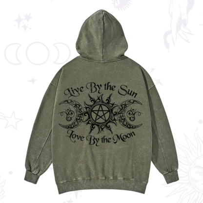 Purplehecate Hecate's Lunar Blessing Washed Hoodie