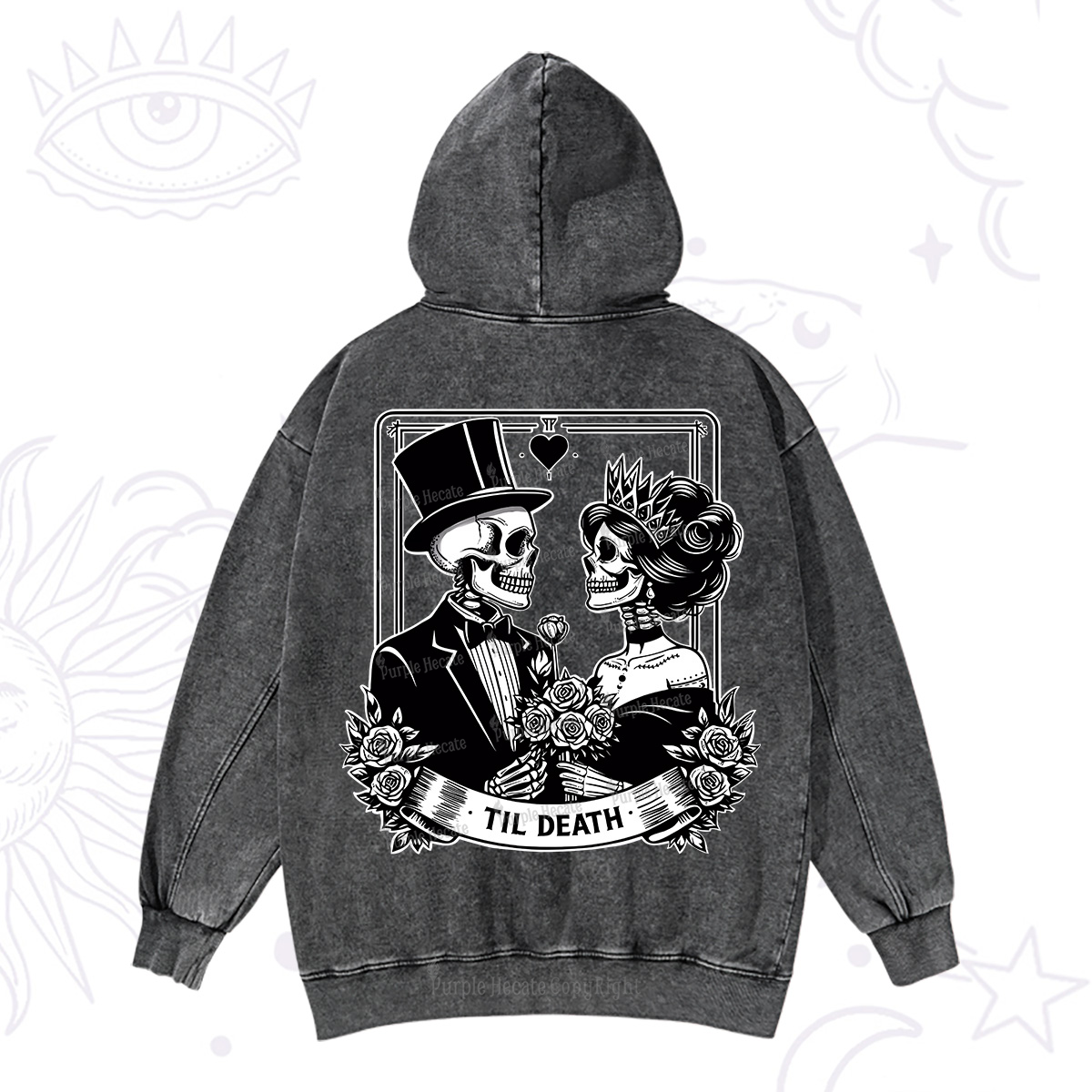 Purplehecate Til Death Washed Hoodie