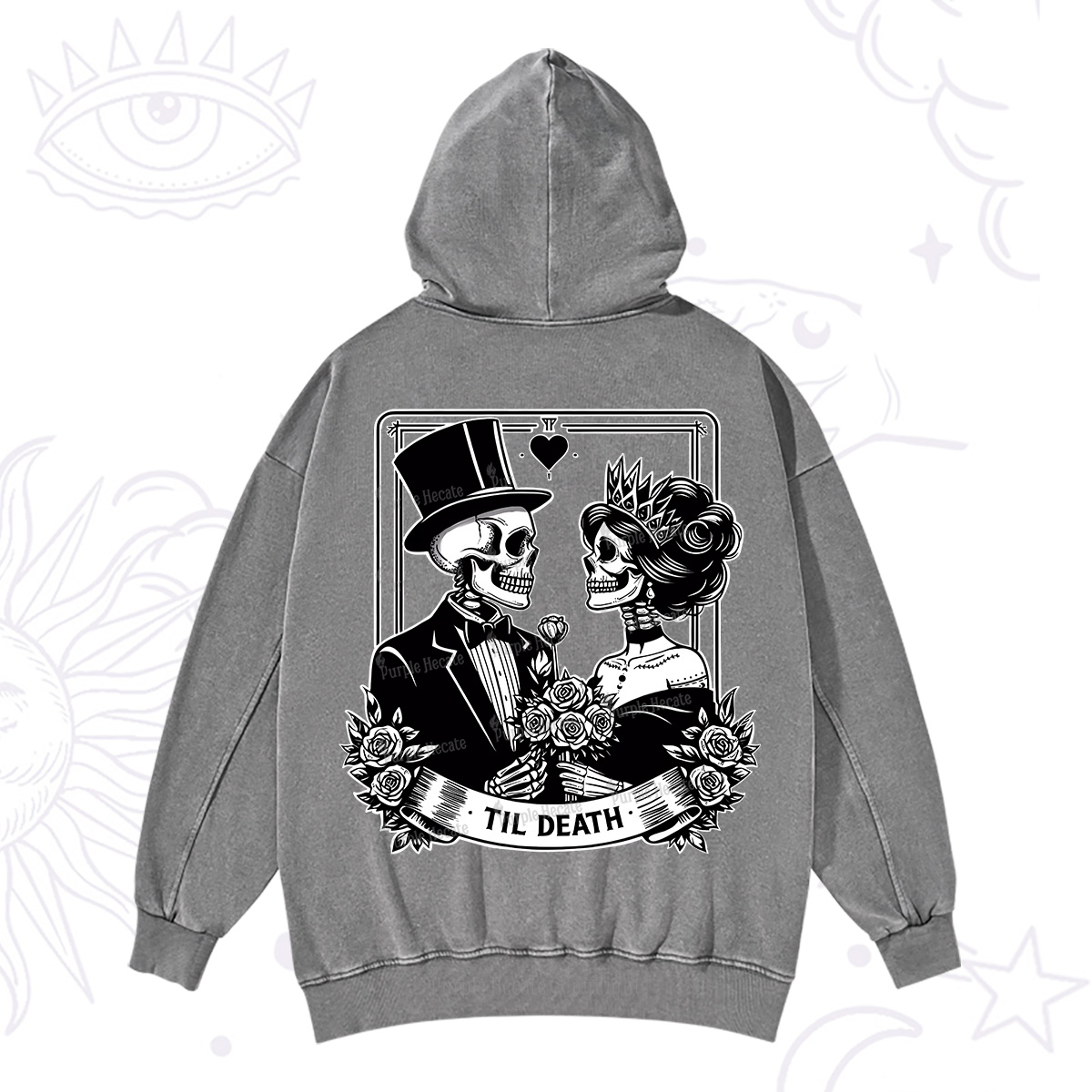 Purplehecate Til Death Washed Hoodie