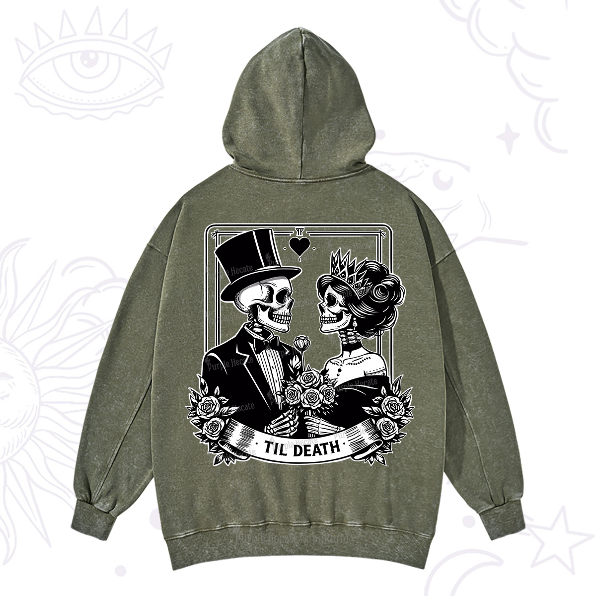 Purplehecate Til Death Washed Hoodie