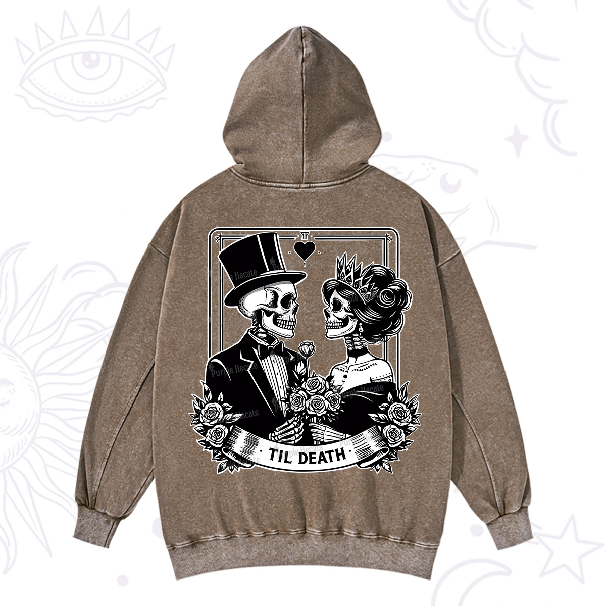 Purplehecate Til Death Washed Hoodie