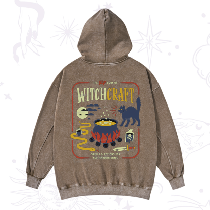 Purplehecate Book Of Witchcraft Washed Hoodie