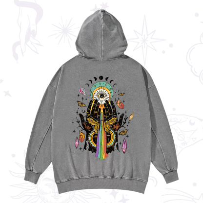 Purplehecate Mystical Witchy Hands Washed Hoodie