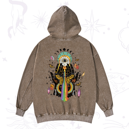 Purplehecate Mystical Witchy Hands Washed Hoodie