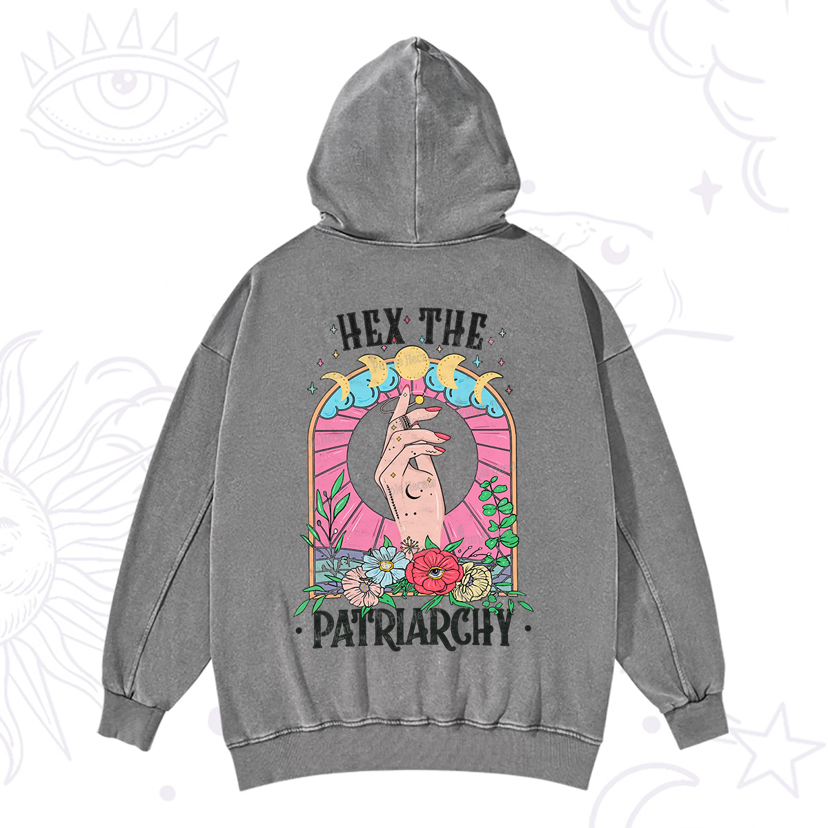 Purplehecate Hex The Patriarchy Washed Hoodie
