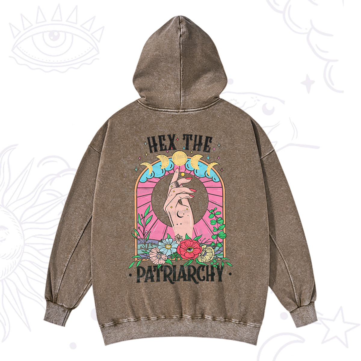 Purplehecate Hex The Patriarchy Washed Hoodie