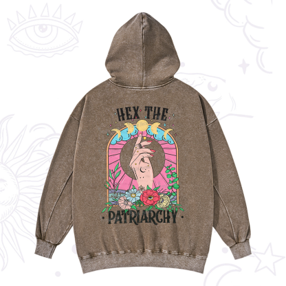 Purplehecate Hex The Patriarchy Washed Hoodie