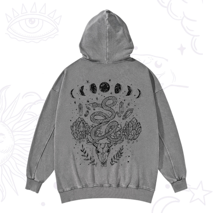Purplehecate Crystals Witchy Washed Hoodie