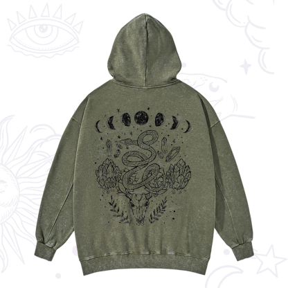Purplehecate Crystals Witchy Washed Hoodie
