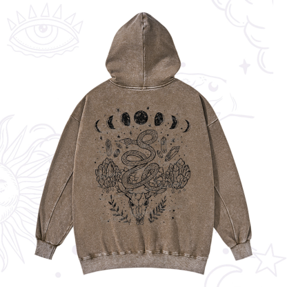 Purplehecate Crystals Witchy Washed Hoodie