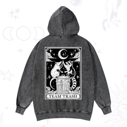 Purplehecate The Team Trash Tarot Washed Hoodie