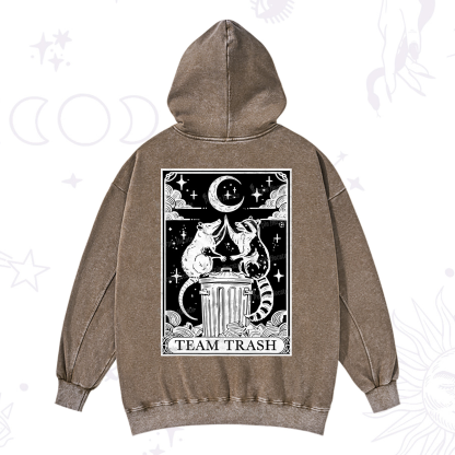 Purplehecate The Team Trash Tarot Washed Hoodie