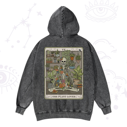 Purplehecate The Plant Lover Tarot Washed Hoodie