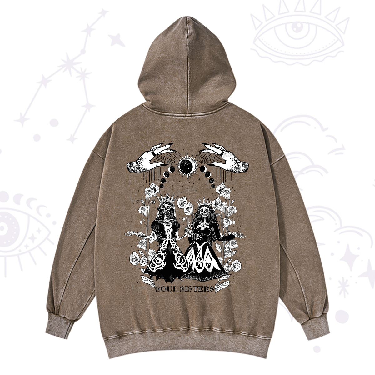Purplehecate Soul Sister Washed Hoodie