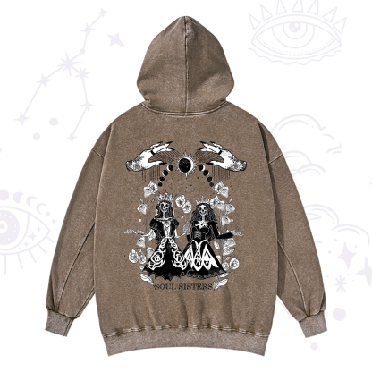 Purplehecate Soul Sister Washed Hoodie