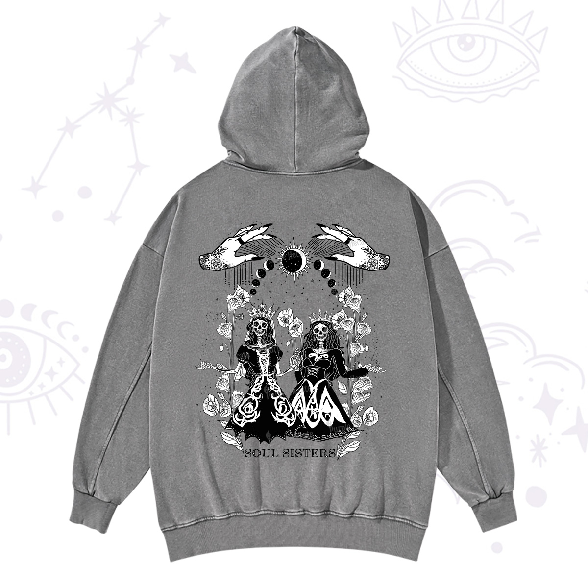 Purplehecate Soul Sister Washed Hoodie