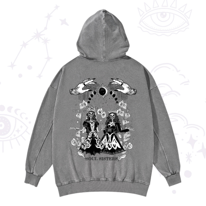 Purplehecate Soul Sister Washed Hoodie