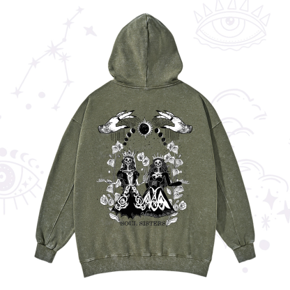 Purplehecate Soul Sister Washed Hoodie