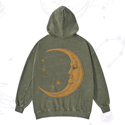 Purplehecate Celestial Moon Washed Hoodie