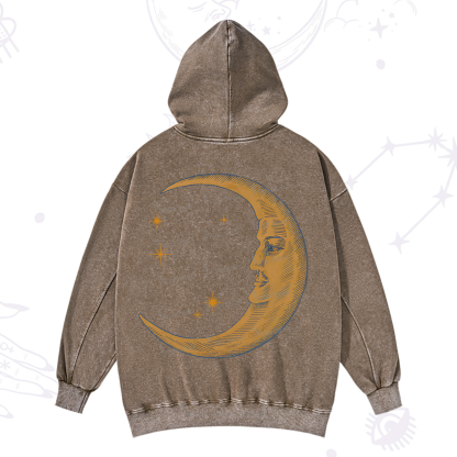 Purplehecate Celestial Moon Washed Hoodie