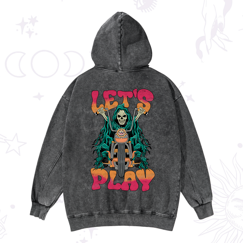 Purplehecate Let's Play Washed Hoodie