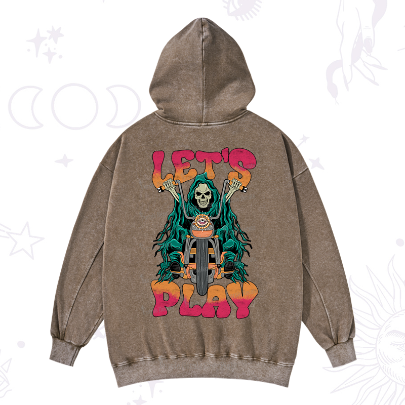 Purplehecate Let's Play Washed Hoodie