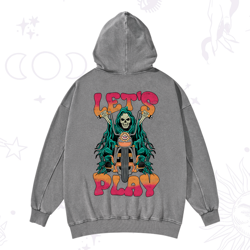 Purplehecate Let's Play Washed Hoodie