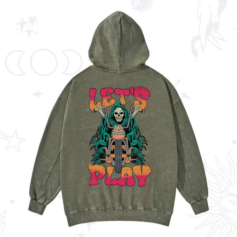 Purplehecate Let's Play Washed Hoodie