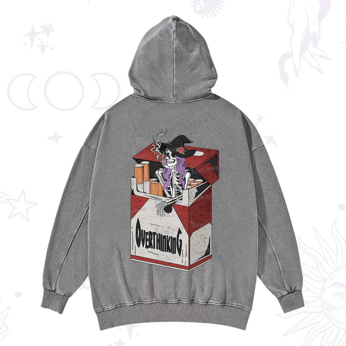 Purplehecate Overthinking Washed Hoodie