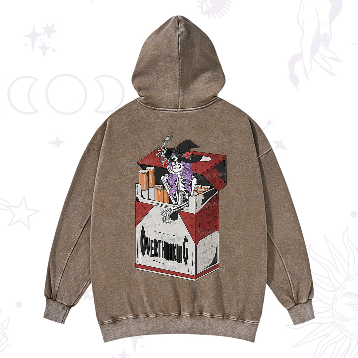 Purplehecate Overthinking Washed Hoodie
