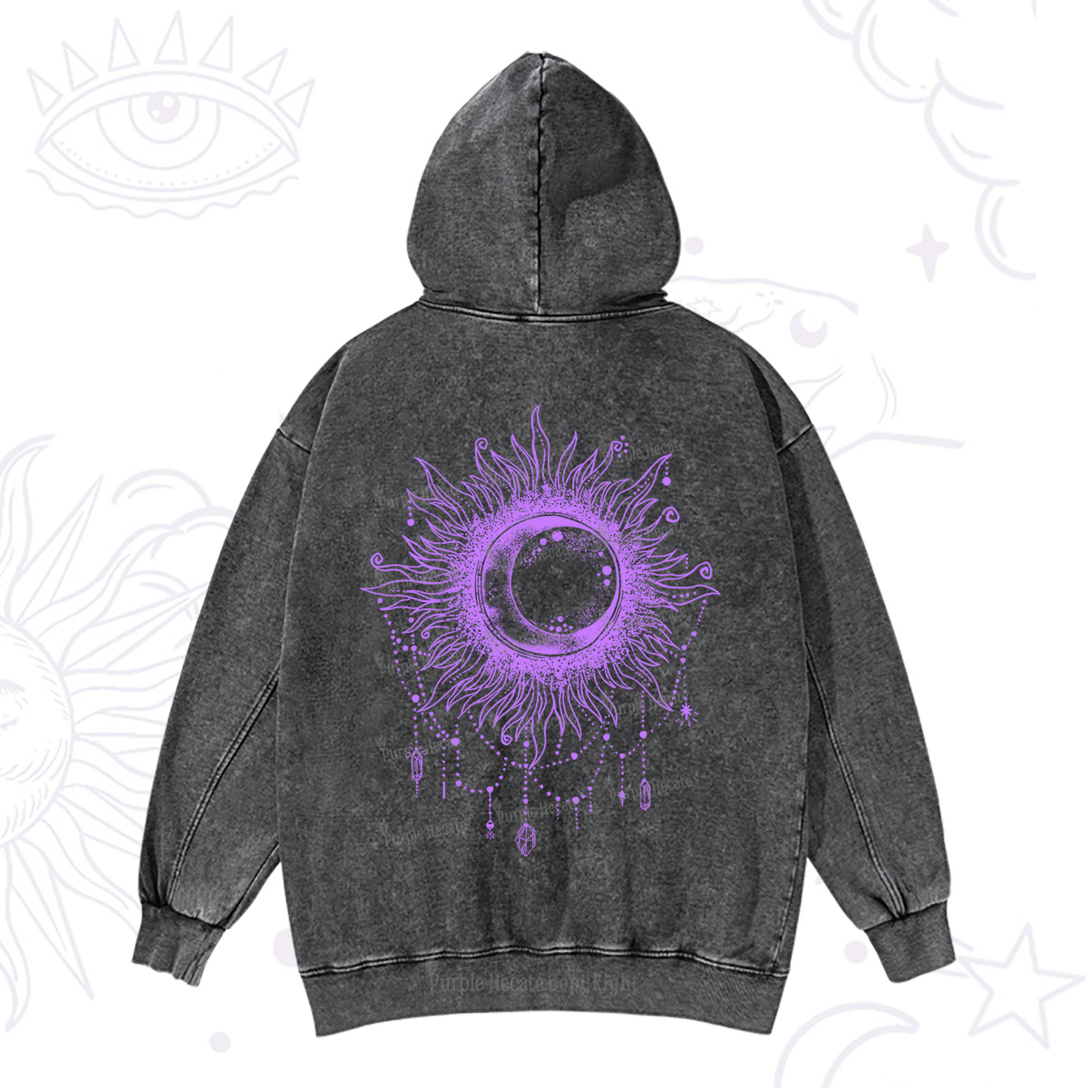 Purplehecate Starry Eye Washed Hoodie